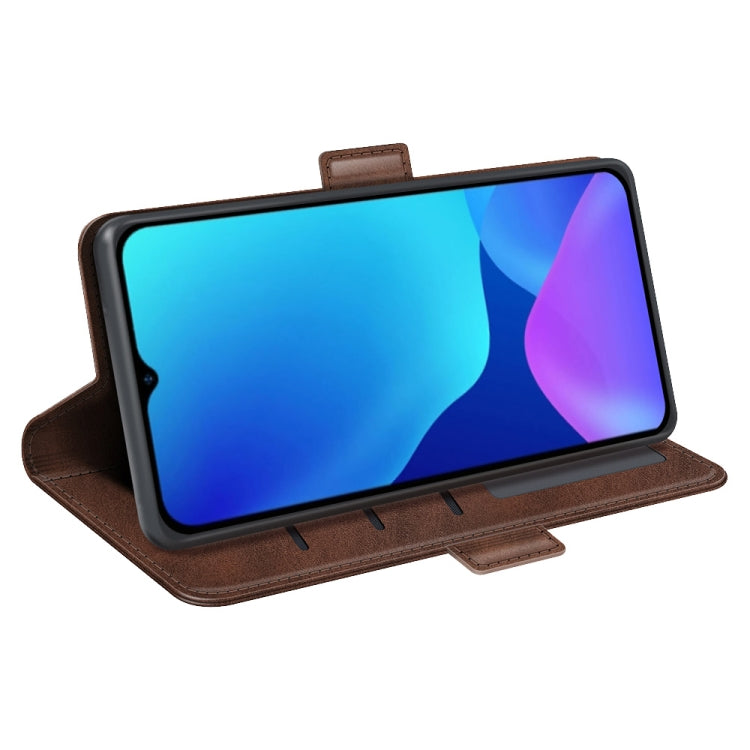 For Ulefone note 10 Dual-side Magnetic Buckle Leather Phone Case(Brown) - Ulefone Cases by PMC Jewellery | Online Shopping South Africa | PMC Jewellery | Buy Now Pay Later Mobicred