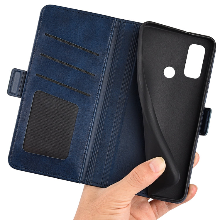 For Ulefone note 10 Dual-side Magnetic Buckle Leather Phone Case(Dark Blue) - Ulefone Cases by PMC Jewellery | Online Shopping South Africa | PMC Jewellery | Buy Now Pay Later Mobicred