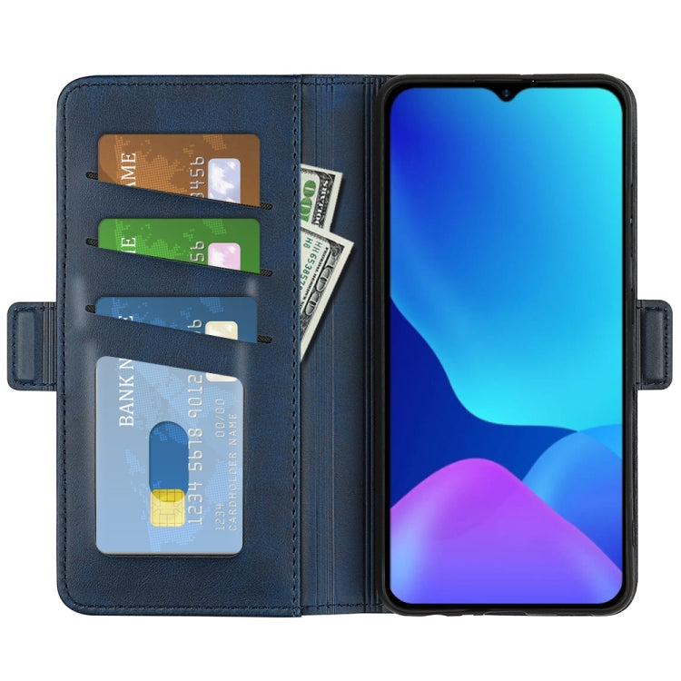 For Ulefone note 10 Dual-side Magnetic Buckle Leather Phone Case(Dark Blue) - Ulefone Cases by PMC Jewellery | Online Shopping South Africa | PMC Jewellery | Buy Now Pay Later Mobicred
