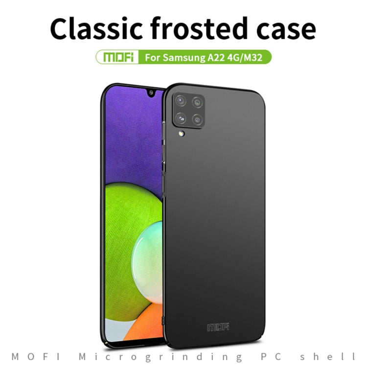 For Samsung Galaxy A22 4G / M32 Global / M22 MOFI Frosted PC Ultra-thin Hard Case(Blue) - free shipping - PMC TechLife - Order now!