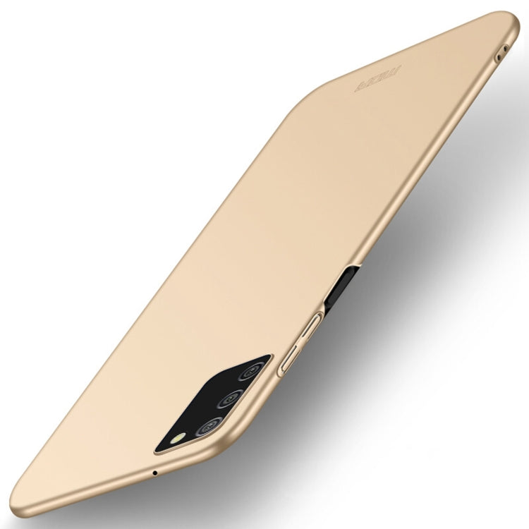 For Samsung Galaxy A02s EU / A03s / M02s / F02s MOFI Frosted PC Ultra-thin Hard Case(Gold) - Galaxy Phone Cases by MOFI | Online Shopping South Africa | PMC TechLife | Buy Now Pay Later Mobicred
