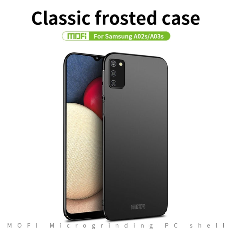 For Samsung Galaxy A02s EU / A03s / M02s / F02s MOFI Frosted PC Ultra-thin Hard Case(Gold) - Galaxy Phone Cases by MOFI | Online Shopping South Africa | PMC TechLife | Buy Now Pay Later Mobicred