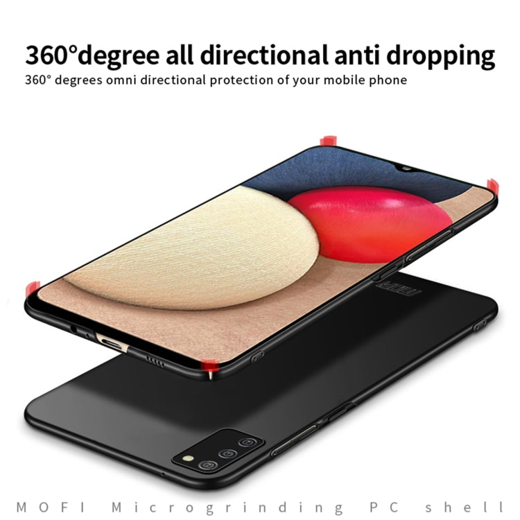 For Samsung Galaxy A02s EU / A03s / M02s / F02s MOFI Frosted PC Ultra-thin Hard Case(Gold) - Galaxy Phone Cases by MOFI | Online Shopping South Africa | PMC TechLife | Buy Now Pay Later Mobicred