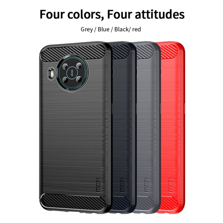 For Nokia X100 MOFI Gentleness Series Brushed Texture Carbon Fiber TPU Phone Case(Black) - Nokia Cases by MOFI | Online Shopping South Africa | PMC TechLife