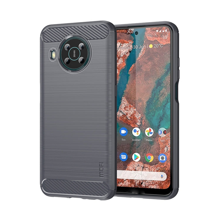For Nokia X100 MOFI Gentleness Series Brushed Texture Carbon Fiber TPU Phone Case(Gray) - free shipping - PMC TechLife - Order now!