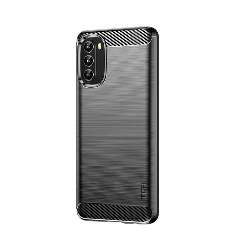 For Motorola Moto G 5G 2022 MOFI Gentleness Series Brushed Texture Carbon Fiber TPU Phone Case(Black) - Motorola Cases by MOFI | Online Shopping South Africa | PMC TechLife