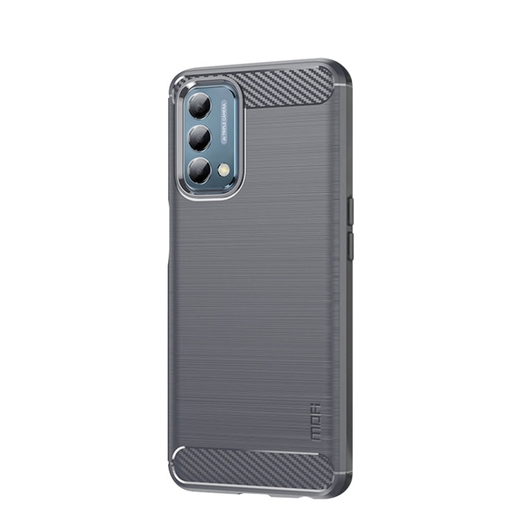For Oneplus Nord N200 5G MOFI Gentleness Series Brushed Texture Carbon Fiber Soft TPU Phone Case(Gray) - OnePlus Cases by MOFI | Online Shopping South Africa | PMC TechLife