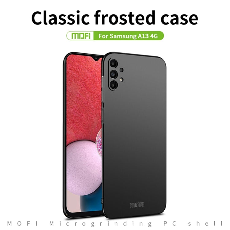 For Samsung Galaxy A13 4G MOFI Frosted PC Ultra-thin Hard Case(Gold) - Galaxy Phone Cases by MOFI | Online Shopping South Africa | PMC TechLife | Buy Now Pay Later Mobicred