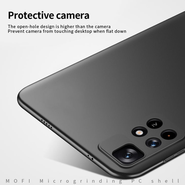 For Redmi Note 11 5G / Note11S 5G / Poco M4 Pro 5G MOFI Frosted PC Ultra-thin Hard  Phone Case(Black) - free shipping - PMC TechLife - Order now!
