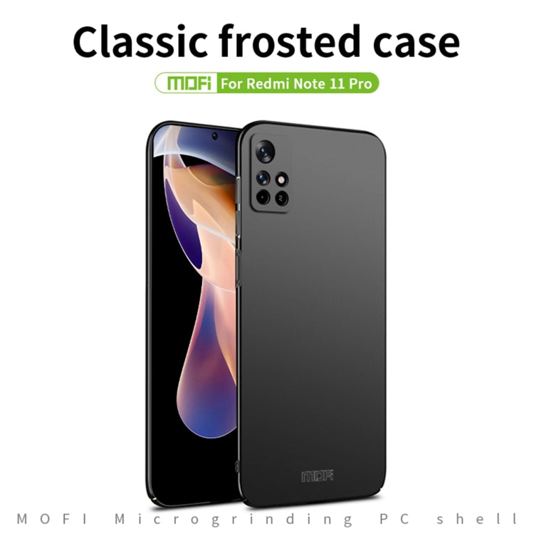 For Xiaomi Redmi Note 11 Pro 5G / Note 11 Pro+ 5G MOFI Frosted PC Ultra-thin Hard  Phone Case(Blue) - free shipping - PMC TechLife - Order now!