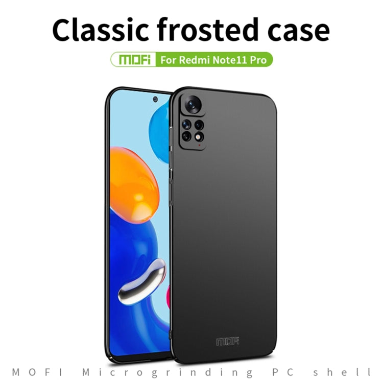 For Xiaomi Redmi Note 11 Pro Global MOFI Frosted PC Ultra-thin Hard  Phone Case(Red) - Xiaomi Cases by MOFI | Online Shopping South Africa | PMC TechLife | Buy Now Pay Later Mobicred