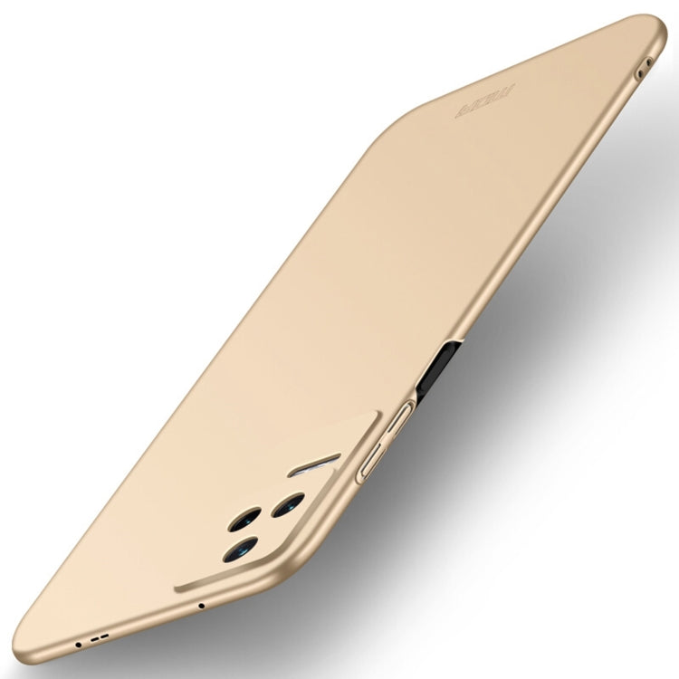 For Xiaomi Redmi K40S MOFI Frosted PC Ultra-thin Hard  Phone Case(Gold) - free shipping - PMC TechLife - Order now!