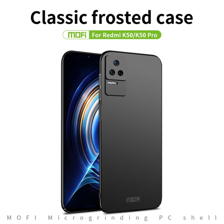 For Xiaomi Redmi K50 / K50 Pro MOFI Frosted PC Ultra-thin Hard  Phone Case(Red) - Xiaomi Cases by MOFI | Online Shopping South Africa | PMC TechLife | Buy Now Pay Later Mobicred