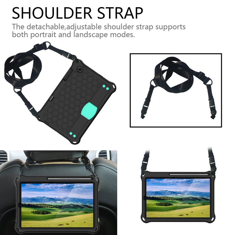 For Lenovo X306 / X606 / K10 Honeycomb EVA + PC Shockproof Tablet Case with Strap(Black+Mint Green) - Lenovo by PMC TechLife | Online Shopping South Africa | PMC TechLife | Buy Now Pay Later Mobicred
