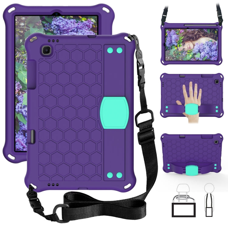 For Lenovo X306 / X606 / K10 Honeycomb EVA + PC Shockproof Tablet Case with Strap(Purple+Mint Green) - Lenovo by PMC TechLife | Online Shopping South Africa | PMC TechLife | Buy Now Pay Later Mobicred