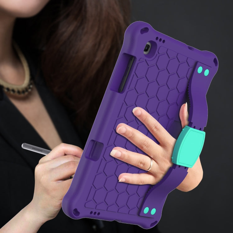 For Lenovo X306 / X606 / K10 Honeycomb EVA + PC Shockproof Tablet Case with Strap(Purple+Mint Green) - Lenovo by PMC TechLife | Online Shopping South Africa | PMC TechLife | Buy Now Pay Later Mobicred
