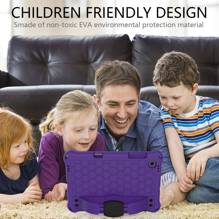 For Lenovo X306 / X606 / K10 Honeycomb EVA + PC Shockproof Tablet Case with Strap(Purple+Black) - Lenovo by PMC TechLife | Online Shopping South Africa | PMC TechLife | Buy Now Pay Later Mobicred