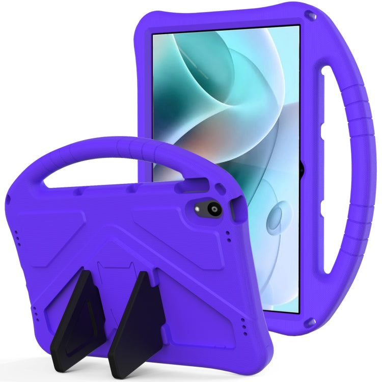 For Motorola Moto Tab G70 EVA Shockproof Tablet Case with Holder(Purple) - Others by PMC TechLife | Online Shopping South Africa | PMC TechLife | Buy Now Pay Later Mobicred