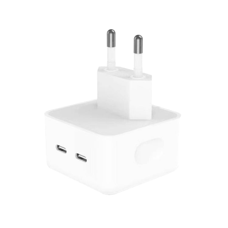 PD 35W Dual USB-C / Type-C Ports Charger for iPhone / iPad Series, EU Plug - free shipping - PMC Jewellery - Order now!