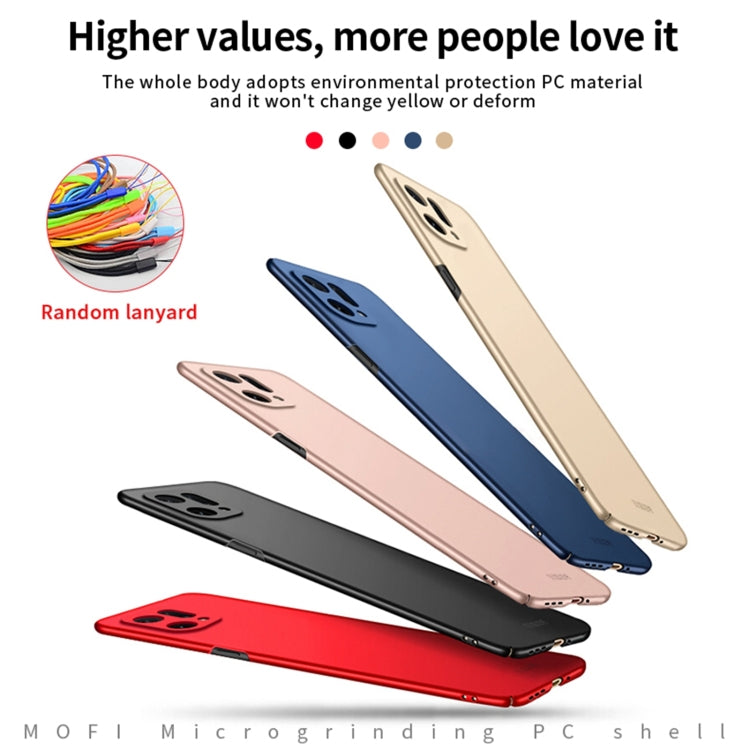 For OPPO Find X5 MOFI Frosted PC Ultra-thin Hard Case(Blue) - OPPO Cases by MOFI | Online Shopping South Africa | PMC TechLife | Buy Now Pay Later Mobicred