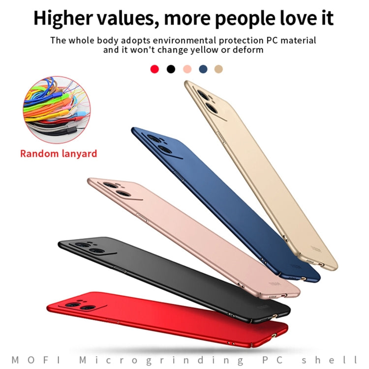 For OPPO Reno7 4G / F21 Pro 4G MOFI Frosted PC Ultra-thin Hard Case(Rose Gold) - free shipping - PMC TechLife - Order now!