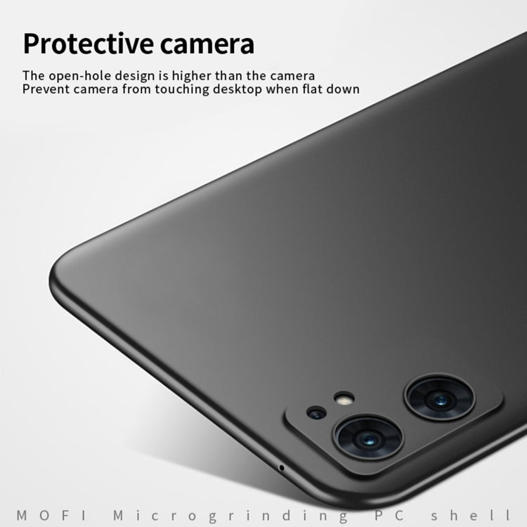 For OPPO Find X5 MOFI Frosted PC Ultra-thin Hard Case(Blue) - OPPO Cases by MOFI | Online Shopping South Africa | PMC TechLife