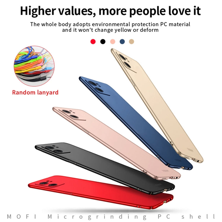 For OPPO Find X5 Lite / Reno7 Global MOFI Frosted PC Ultra-thin Hard Case(Rose gold) - free shipping - PMC TechLife - Order now!