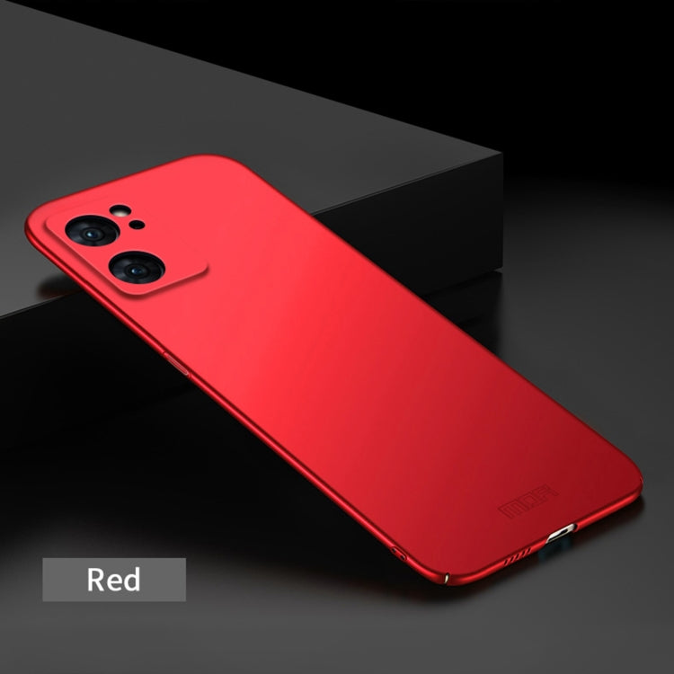 For OPPO Reno7 4G / F21 Pro 4G MOFI Frosted PC Ultra-thin Hard Case(Red) - free shipping - PMC TechLife - Order now!