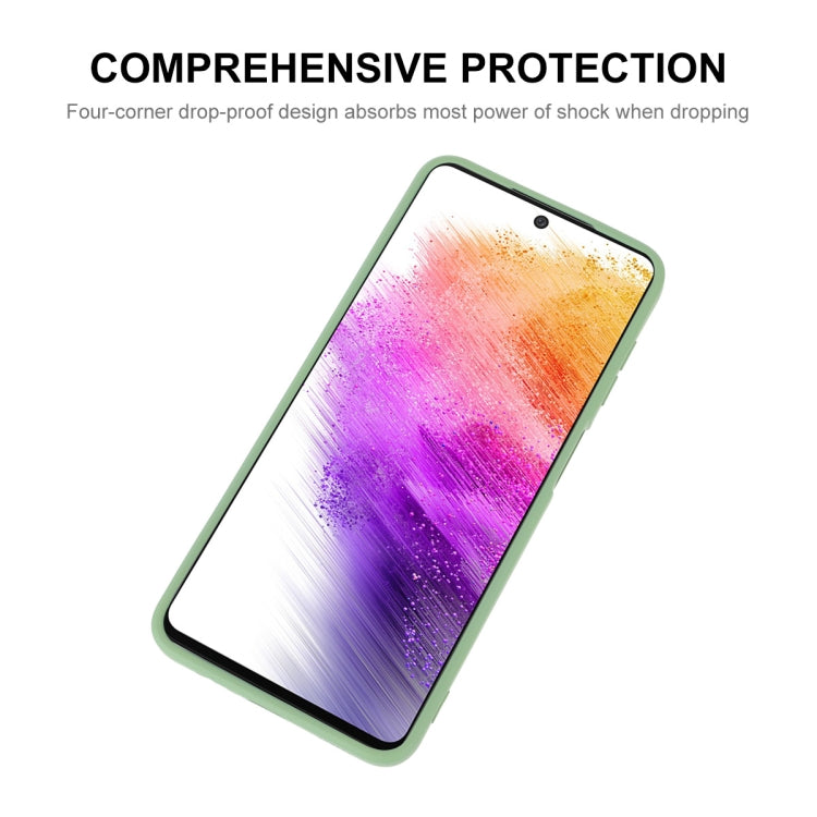For Samsung Galaxy A73 5G ENKAY Liquid Silicone Soft Shockproof Phone Case(Black) - Galaxy Phone Cases by ENKAY | Online Shopping South Africa | PMC TechLife