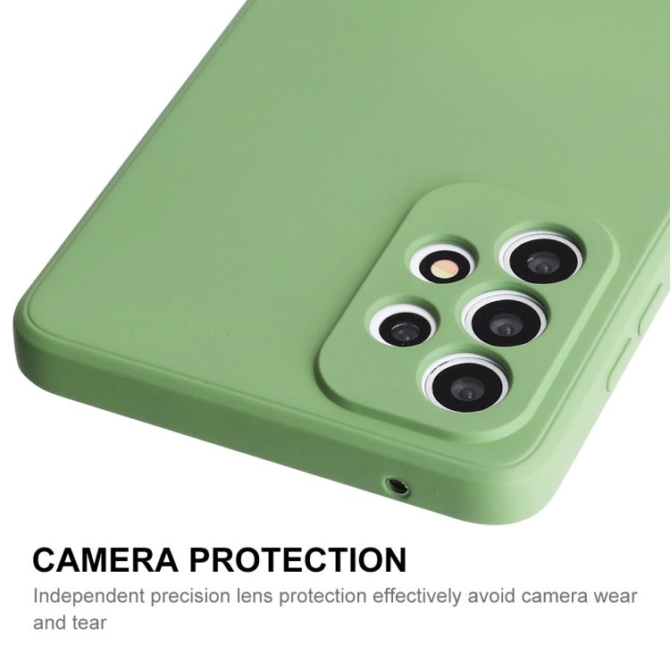 For Samsung Galaxy A73 5G ENKAY Liquid Silicone Soft Shockproof Phone Case(Dark Green) - Galaxy Phone Cases by ENKAY | Online Shopping South Africa | PMC TechLife | Buy Now Pay Later Mobicred