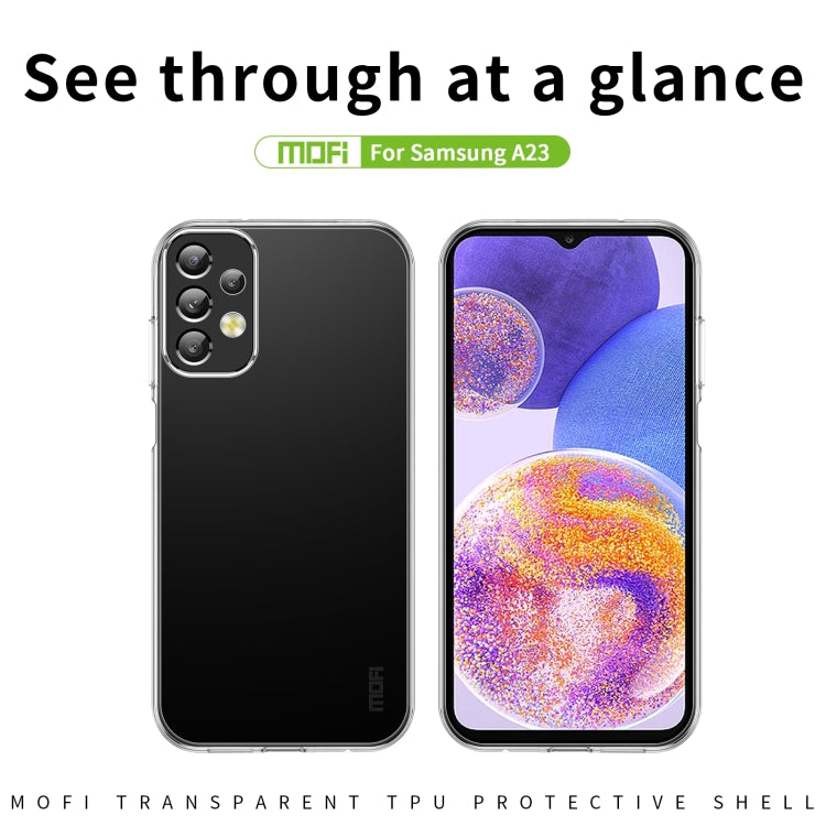 For Samsung Galaxy A23 4G/5G MOFI Ming Series Ultra-thin TPU Phone Case(Transparent) - Galaxy Phone Cases by MOFI | Online Shopping South Africa | PMC TechLife