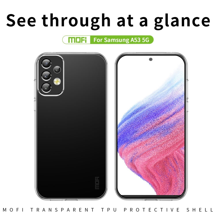 For Samsung Galaxy A53 5G MOFI Ming Series Ultra-thin TPU Phone Case(Transparent) - Galaxy Phone Cases by MOFI | Online Shopping South Africa | PMC TechLife