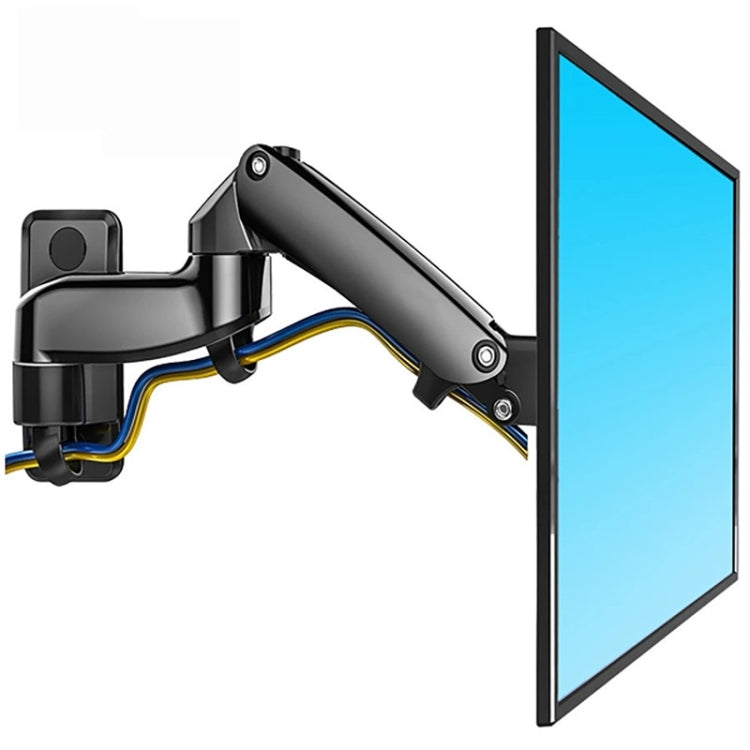F150 Full Motion Monitor Wall Mount TV Wall Bracket with Adjustable Gas Spring Arm for 17-27 inch LED LCD Monitor - Laptop Stand by PMC Jewellery | Online Shopping South Africa | PMC Jewellery | Buy Now Pay Later Mobicred