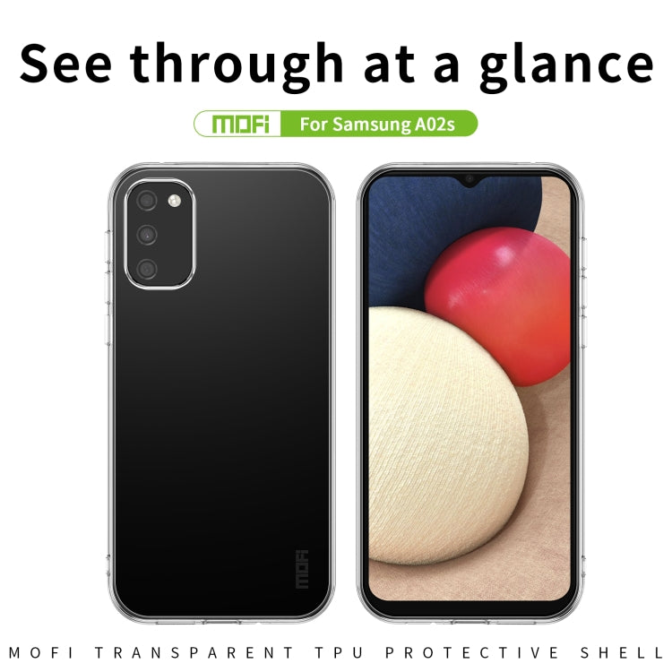 For Samsung Galaxy A02s EU 164mm MOFI Ming Series Ultra-thin TPU Phone Case(Transparent) - Galaxy Phone Cases by MOFI | Online Shopping South Africa | PMC TechLife