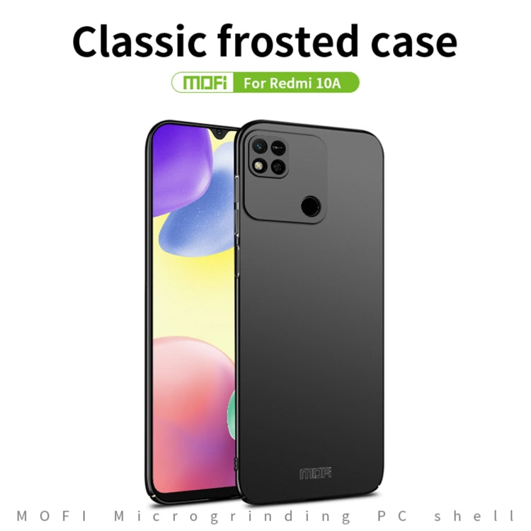 For Xiaomi Redmi 10A MOFI Frosted PC Ultra-thin Hard Case(Blue) - Xiaomi Cases by MOFI | Online Shopping South Africa | PMC TechLife | Buy Now Pay Later Mobicred