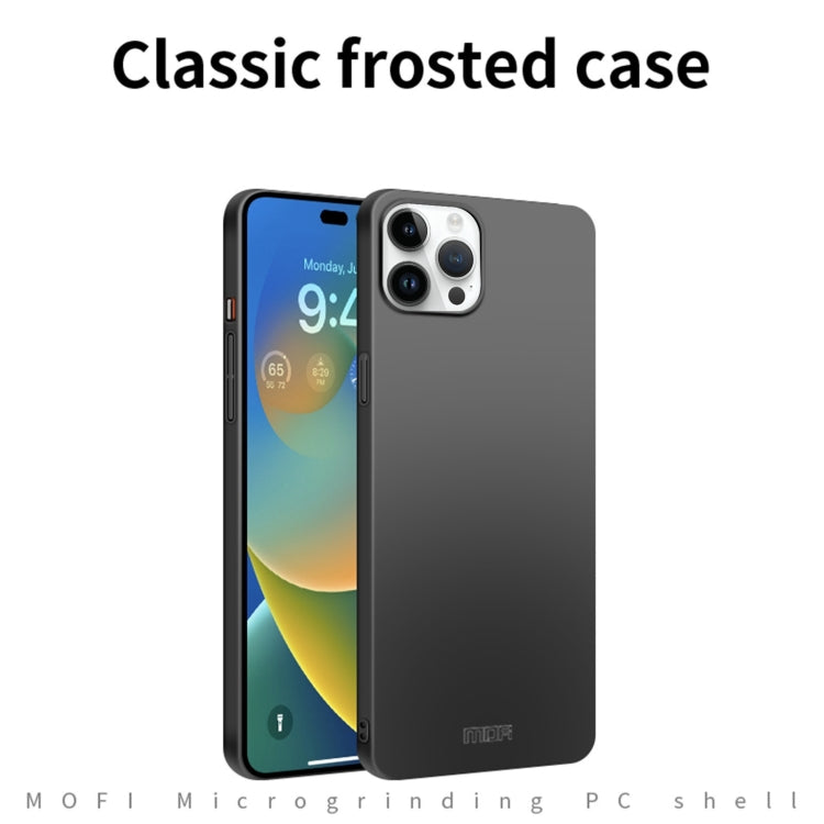 For iPhone 14 Pro MOFI Frosted PC Ultra-thin Hard Case (Blue) - iPhone 14 Pro Cases by MOFI | Online Shopping South Africa | PMC TechLife