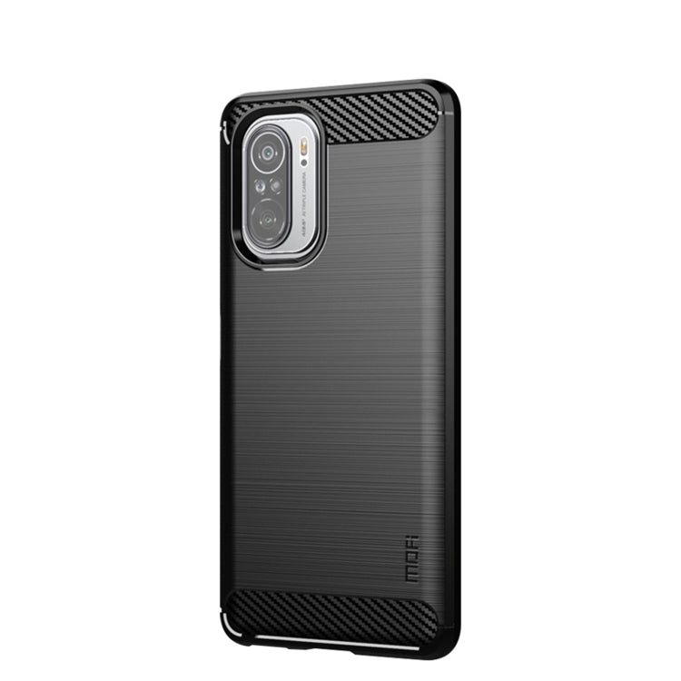For Xiaomi Redmi Note 11T Pro 5G / 11T Pro Plus 5G MOFI Gentleness Series Brushed Texture Carbon Fiber Soft TPU Case(Black) -  by MOFI | Online Shopping South Africa | PMC TechLife