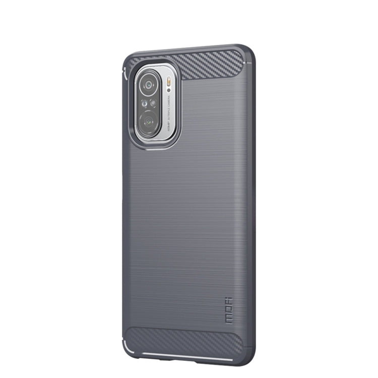 For Xiaomi Redmi Note 11T Pro 5G / 11T Pro Plus 5G MOFI Gentleness Series Brushed Texture Carbon Fiber Soft TPU Case(Gray) -  by MOFI | Online Shopping South Africa | PMC TechLife