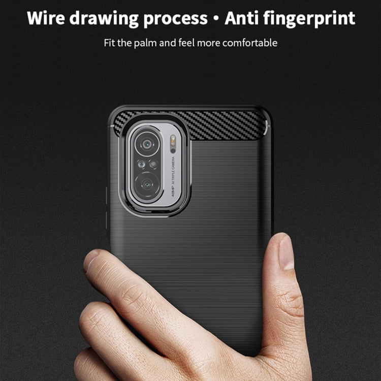 For Xiaomi Redmi Note 11T Pro 5G / 11T Pro Plus 5G MOFI Gentleness Series Brushed Texture Carbon Fiber Soft TPU Case(Gray) -  by MOFI | Online Shopping South Africa | PMC TechLife