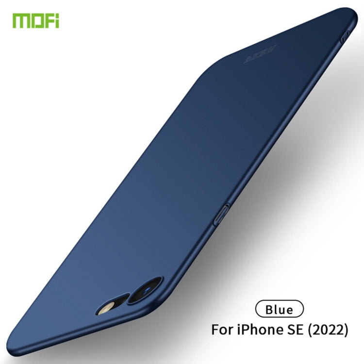 For iPhone SE 2022 / 2020 MOFI Frosted PC Ultra-thin Hard Case(Blue) - free shipping - PMC TechLife - Order now!