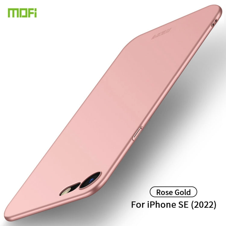 For iPhone SE 2022 / 2020 MOFI Frosted PC Ultra-thin Hard Case(Rose Gold) - iPhone SE 2022 / 2020 / 8 / 7 Cases by MOFI | Online Shopping South Africa | PMC TechLife | Buy Now Pay Later Mobicred