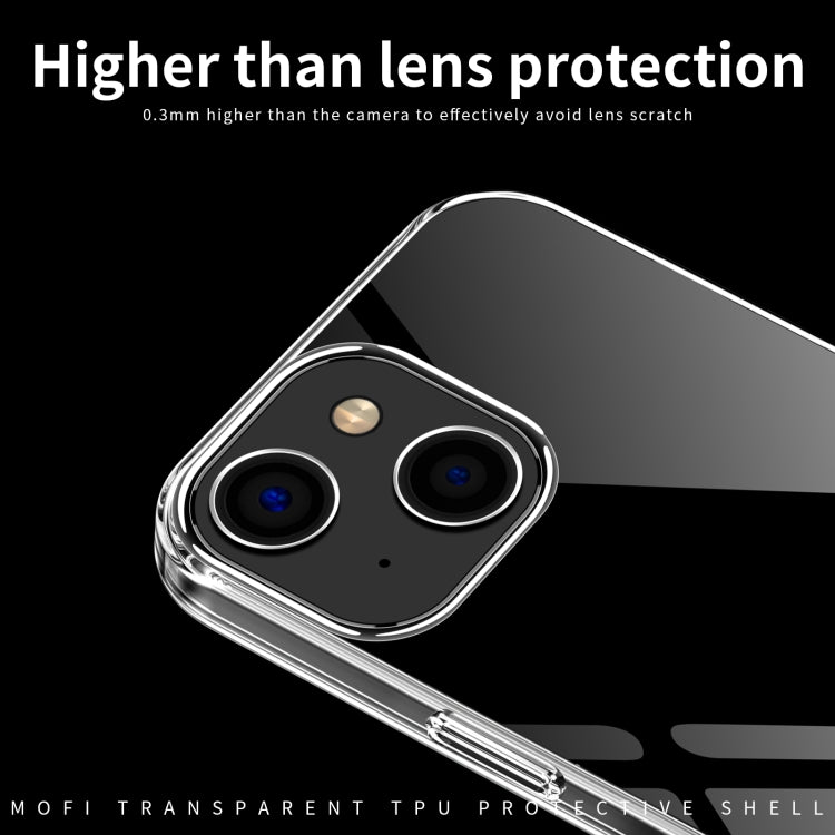 For iPhone 14 MOFI Ming Series Ultra-thin TPU Phone Case (Transparent) - iPhone 14 Cases by MOFI | Online Shopping South Africa | PMC TechLife