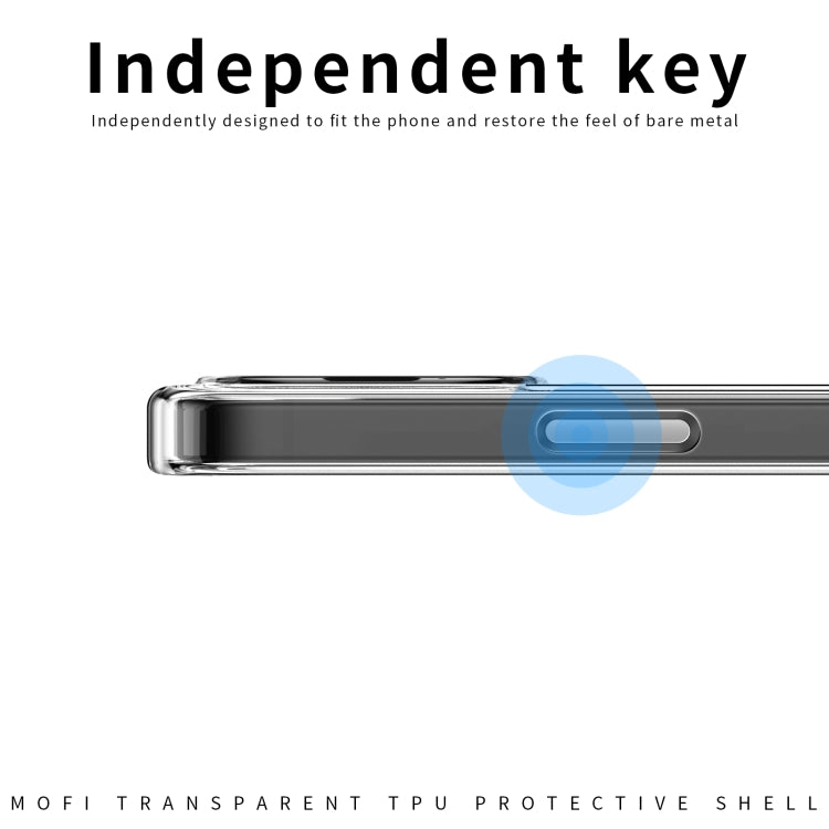 For iPhone 13 MOFI Ming Series Ultra-thin TPU Phone Case(Transparent) - iPhone 13 Cases by MOFI | Online Shopping South Africa | PMC TechLife