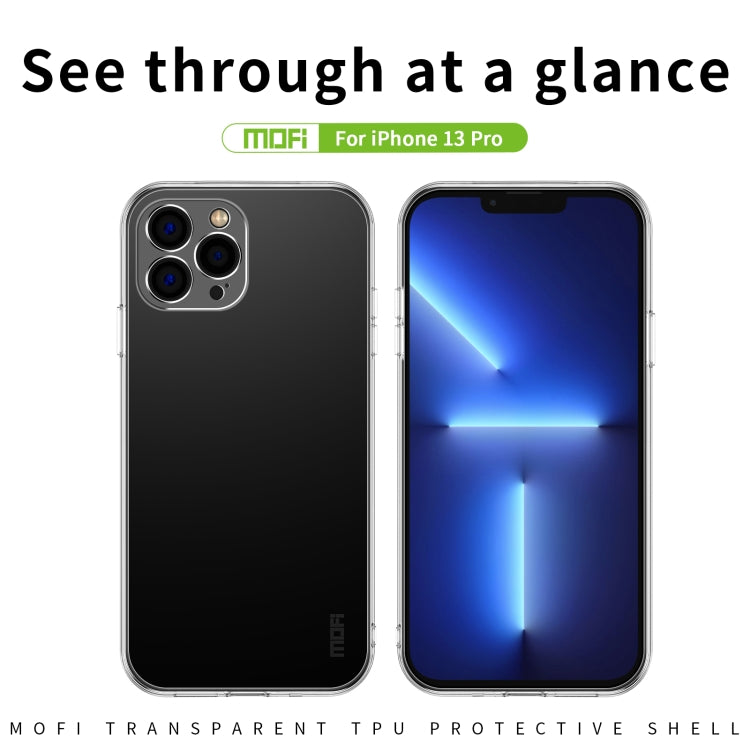 For iPhone 13 Pro MOFI Ming Series Ultra-thin TPU Phone Case (Transparent) - iPhone 13 Pro Cases by MOFI | Online Shopping South Africa | PMC TechLife