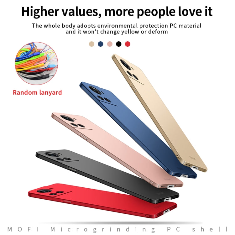 For OnePlus Ace 5G / 10R 5G MOFI Frosted PC Ultra-thin Hard Case(Red) - OnePlus Cases by MOFI | Online Shopping South Africa | PMC TechLife | Buy Now Pay Later Mobicred
