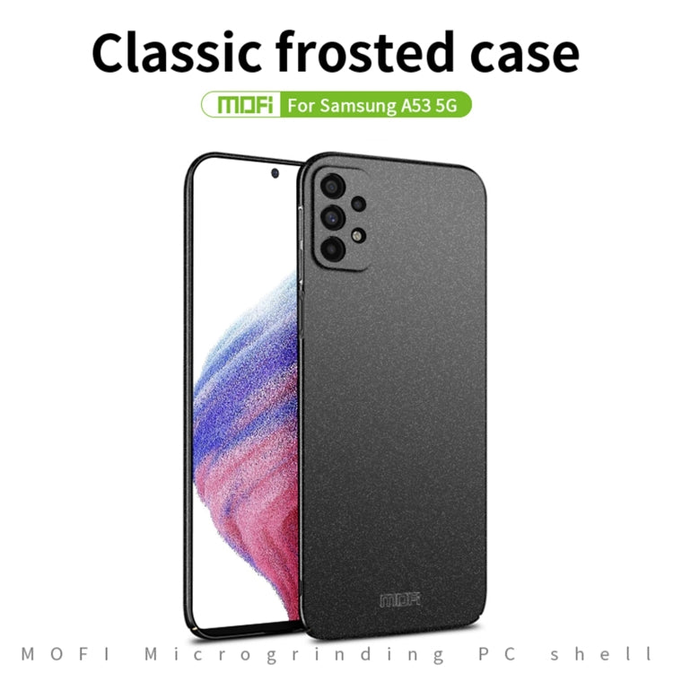 For Samsung Galaxy A53 5G MOFI Fandun Series Frosted PC Ultra-thin All-inclusive Phone Case(Black) - free shipping - PMC TechLife - Order now!