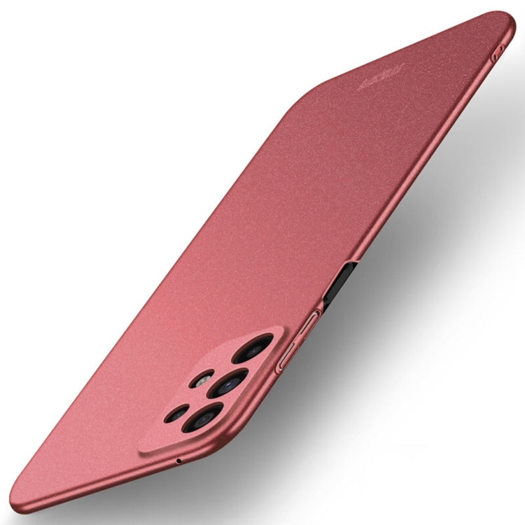 For Samsung Galaxy A73 5G MOFI Fandun Series Frosted PC Ultra-thin All-inclusive Phone Case(Red) - Galaxy Phone Cases by MOFI | Online Shopping South Africa | PMC TechLife