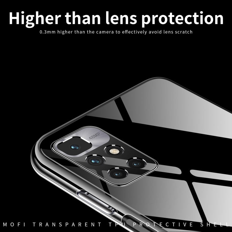 For Xiaomi Redmi 10 Prime 2022 MOFI Ming Series Ultra-thin TPU Phone Case(Transparent) - Xiaomi Cases by MOFI | Online Shopping South Africa | PMC TechLife