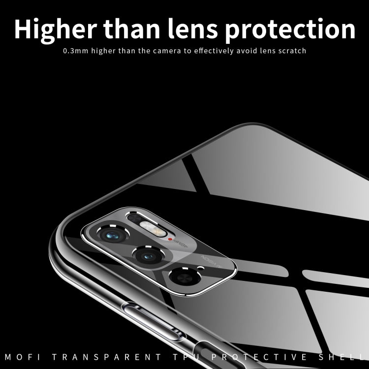 For Xiaomi Redmi Note 11T SE / Note 10 5G MOFI Ming Series Ultra-thin TPU Phone Case(Transparent) - Xiaomi Cases by MOFI | Online Shopping South Africa | PMC TechLife