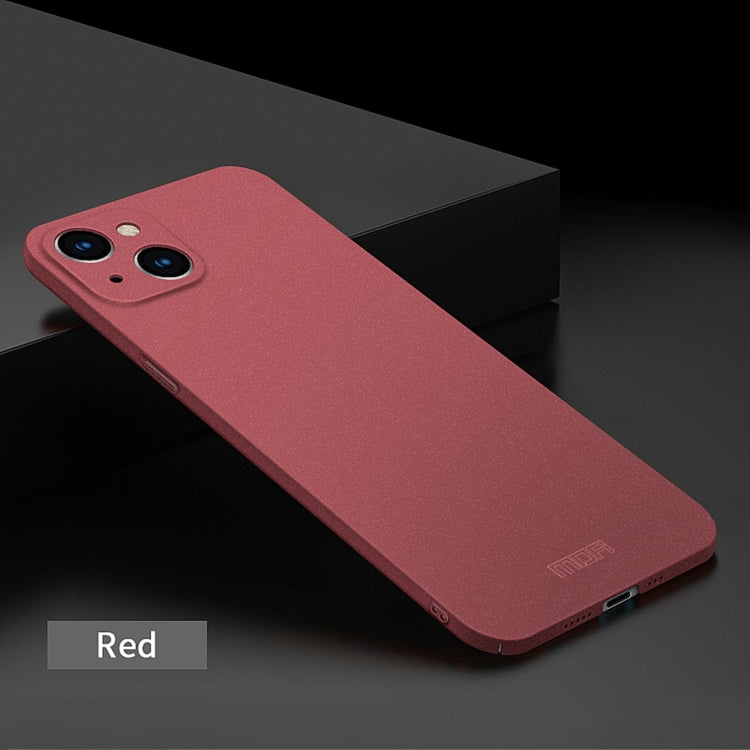 For iPhone 14 MOFI Fandun Series Frosted PC Ultra-thin Phone Case(Red) - free shipping - PMC TechLife - Order now!